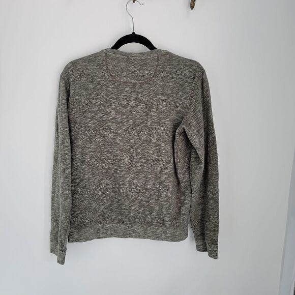 Vince heathered olive green pullover top - Picture 6 of 11